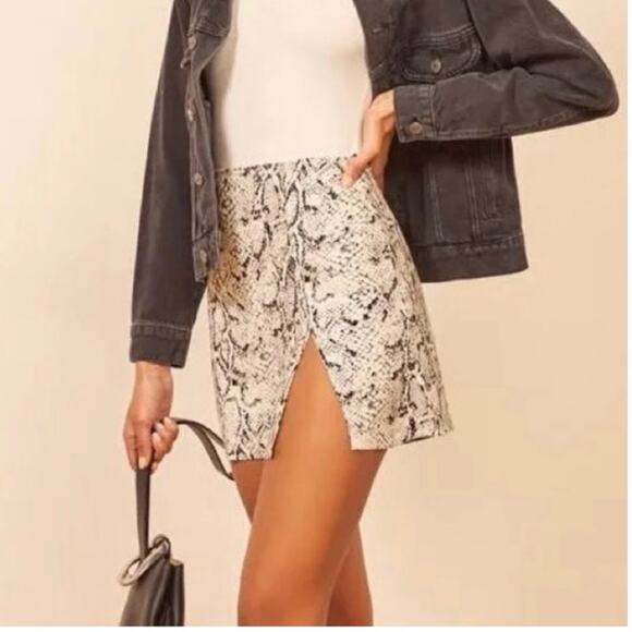 NWOT Reformation Margot Skirt in Rattlesnake SZ 4 - Picture 1 of 7